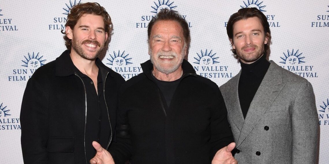 Arnold și Patrick Schwarzenegger, premiați la Sun Valley Film Festival