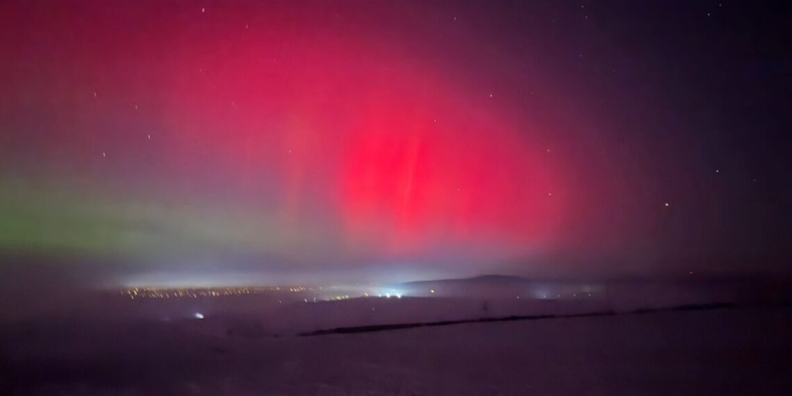 Aurora boreală vizibilă în nordul Moldovei