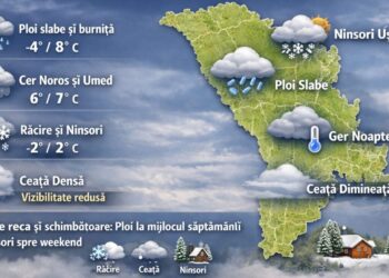 Vremea în Republica Moldova: 26 ianuarie – 1 februarie 2026