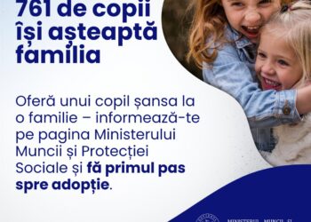 761 de copii din Republica Moldova, care au statut de copil adoptabil, își așteaptă familia