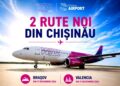 Wizz Air lansează două rute noi din Chișinău: Brașov și Valencia